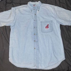 Vintage Indians Jean Short Sleeve Dress Shirt